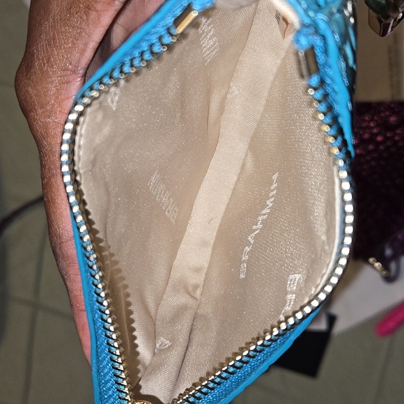 Brahmin Blue Crocodile Embossed Coin Purse - Picture 5 of 7